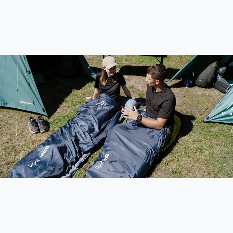 Spací vak KADVA Light 1000 L ľavý granátový 8