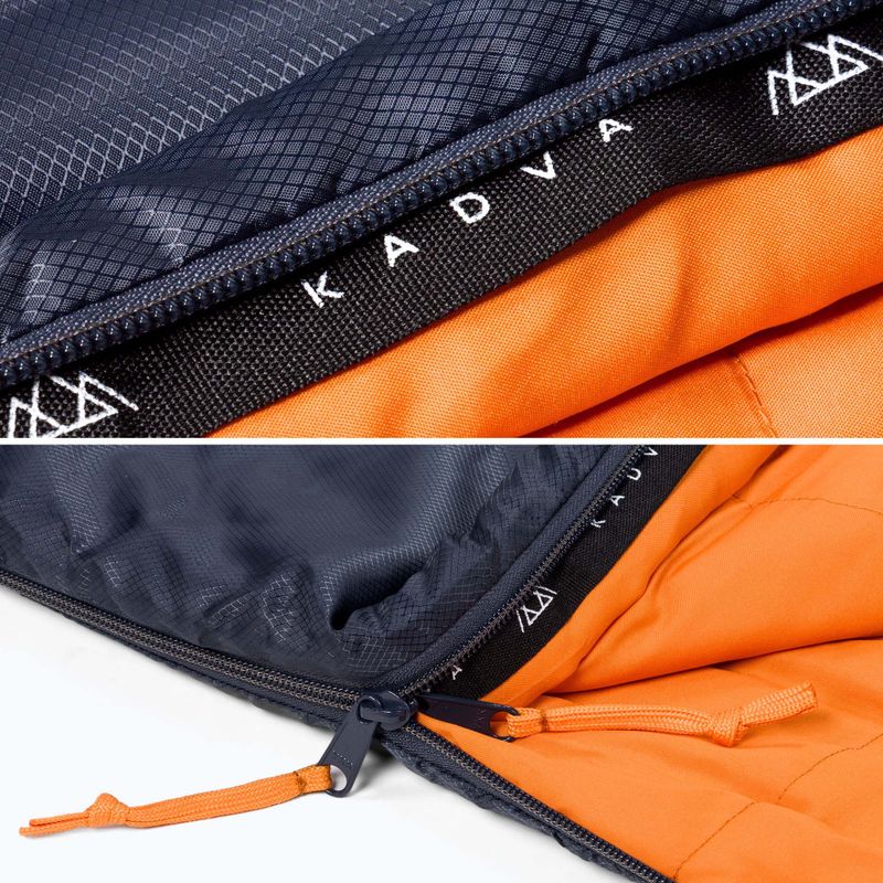 Spací vak KADVA Light 1000 L ľavý sivý 12