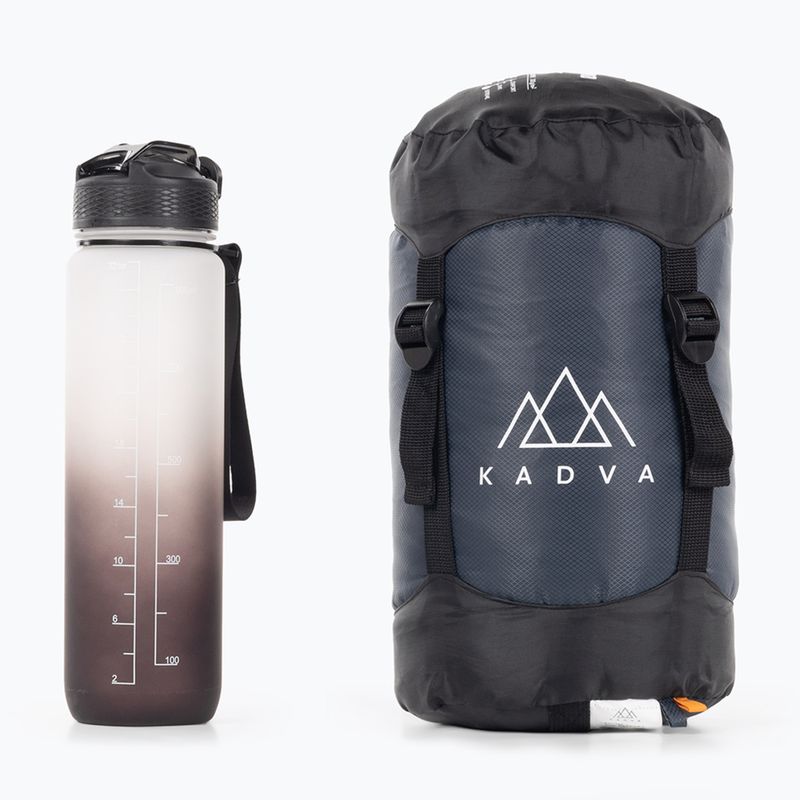 Spací vak KADVA Light 1000 L ľavý sivý 22