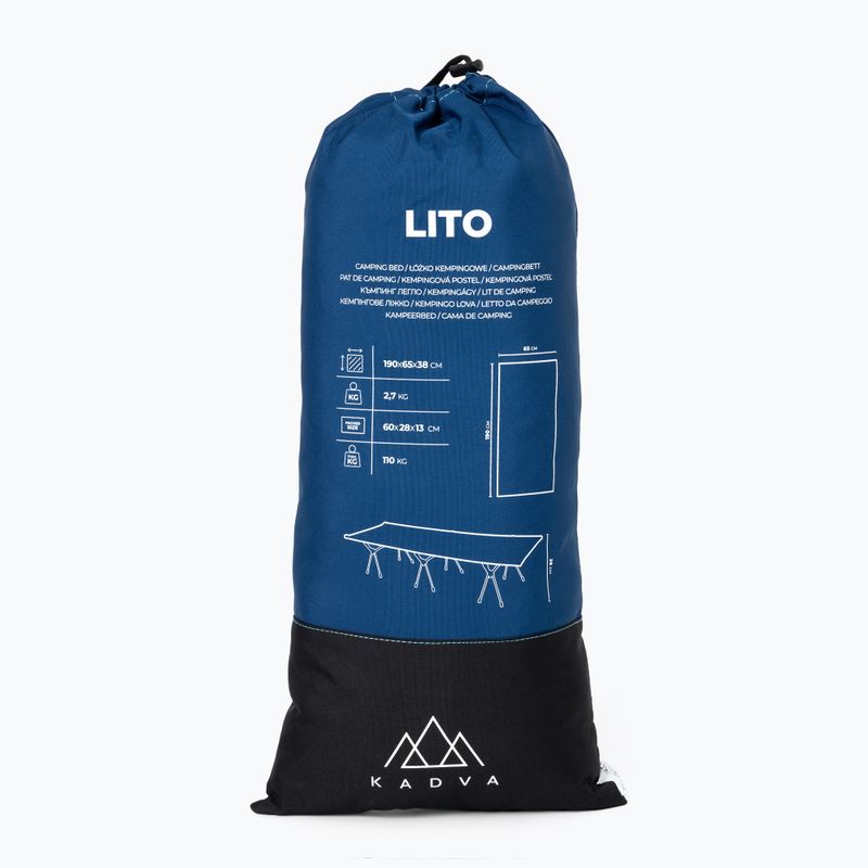 Cestovná posteľ KADVA Lito ultralight modrá 12