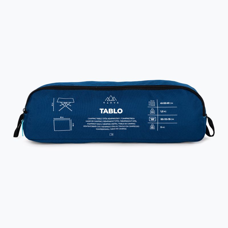 Stôl turistický KADVA Tablo ultralight modrý 11