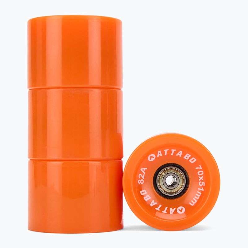 Longboardové kolieska ATTABO 70x51 mm 4 ks orange 2