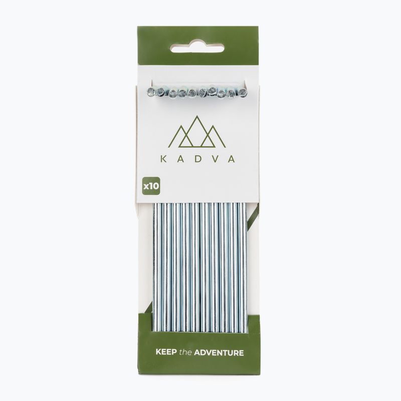 Kolíky do stanu KADVA Herring 10 ks strieborné