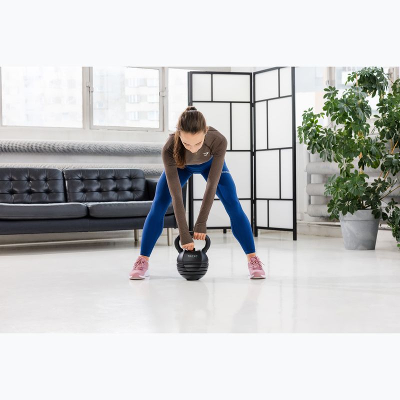 Nastaviteľný kettlebell XTREXO 14 kg 8