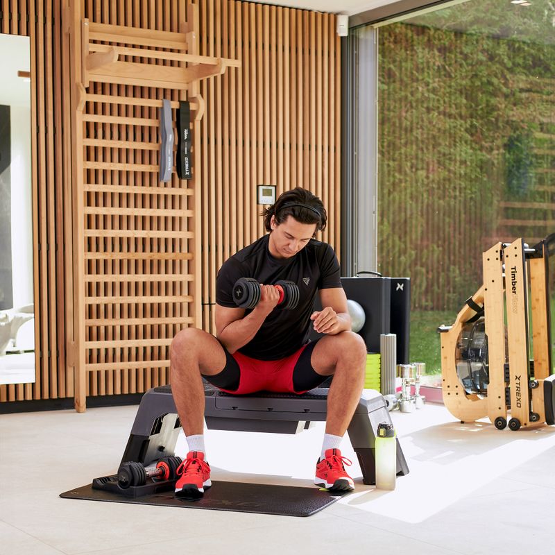 Nastaviteľná sada činiek XTREXO 2 x 5,75 kg čierna 11