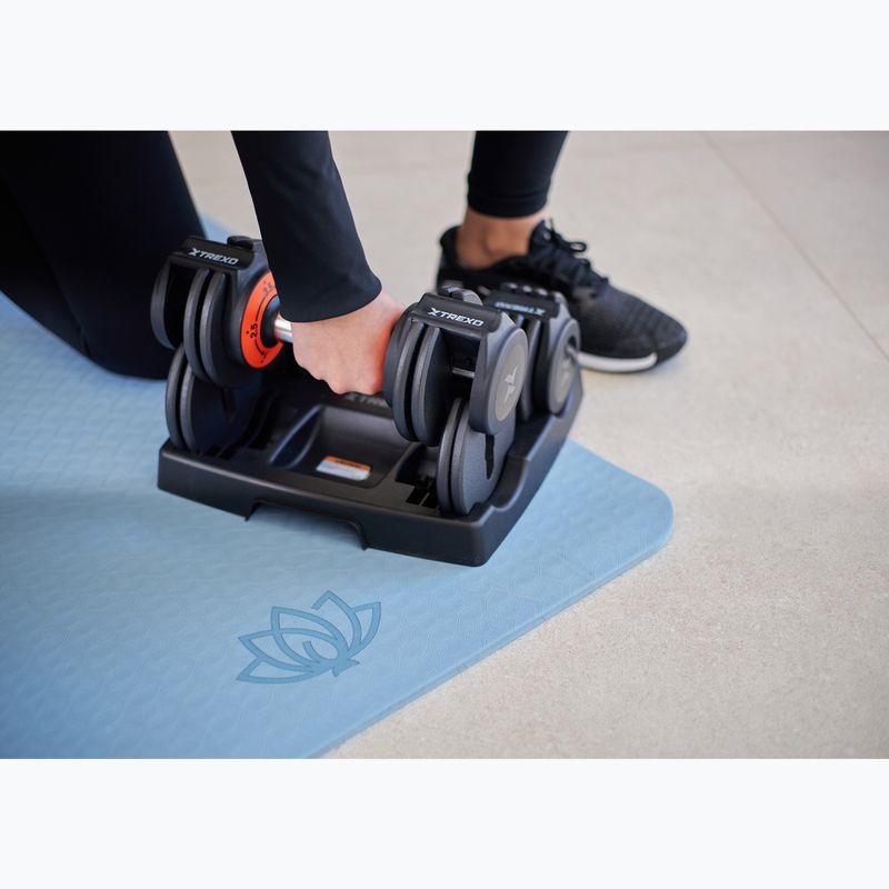 Nastaviteľná sada činiek XTREXO 2 x 5,75 kg čierna 9