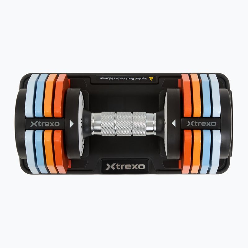 Nastaviteľná sada činiek XTREXO 2 x 10 kg viacfarebná 3