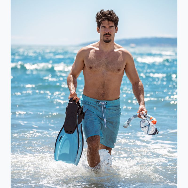 AQUASTIC Shoal šnorchlovací set maska + šnorchel + plutvy modrá 14