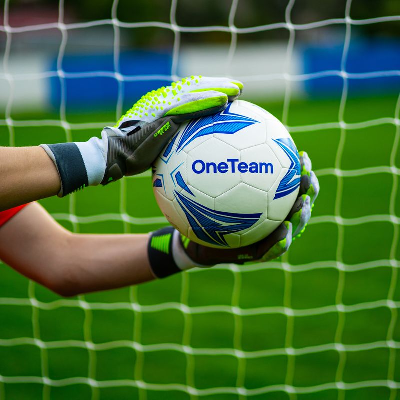 Futbalová lopta OneTeam MS Basic modré veľkosť 5 6