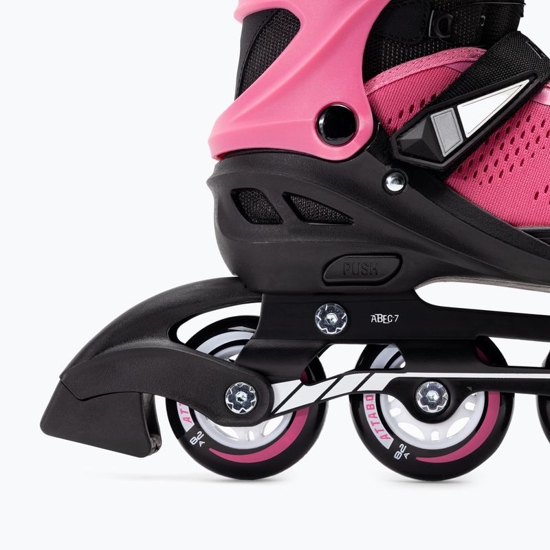 Detské kolieskové korčule ATTABO adjustable Stormglider 2 pink 7