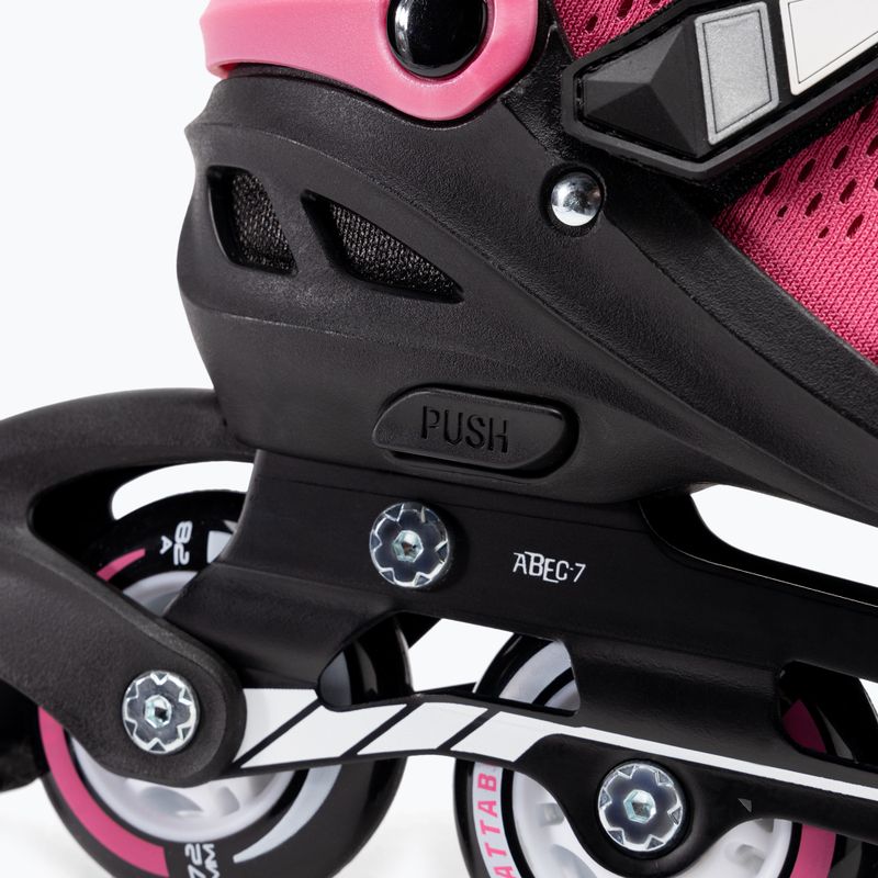 Detské kolieskové korčule ATTABO adjustable Stormglider 2 pink 12