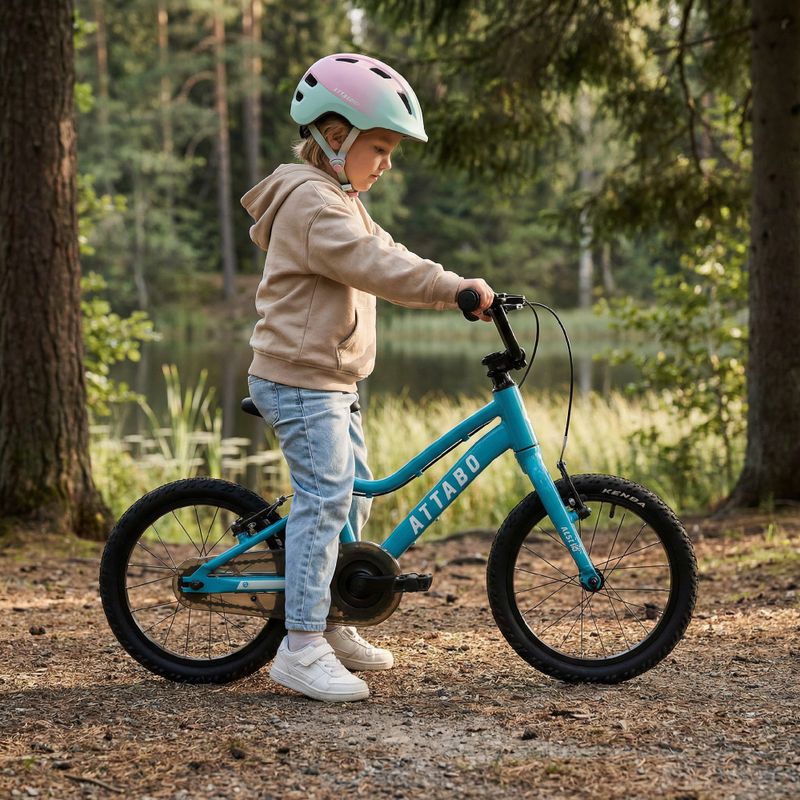 Detský bicykel ATTABO EASE 16" 7,3 kg tyrkysový 6