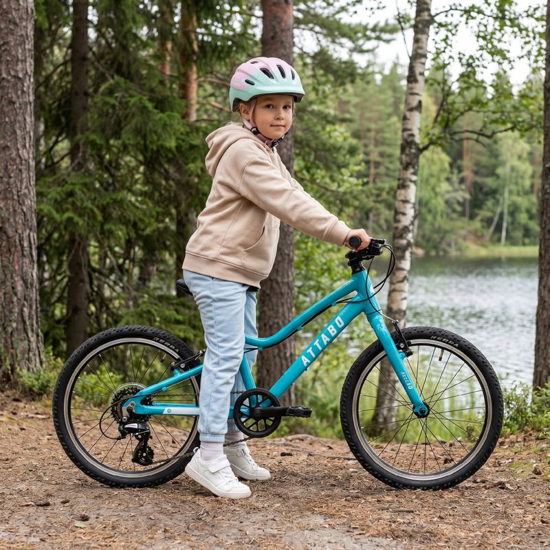 Detský bicykel ATTABO EASE 20" 9,1 kg tyrkysový 3