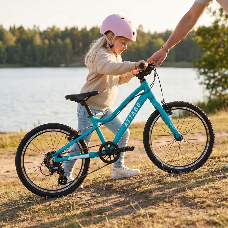 Detský bicykel ATTABO EASE 20" 9,1 kg tyrkysový 6