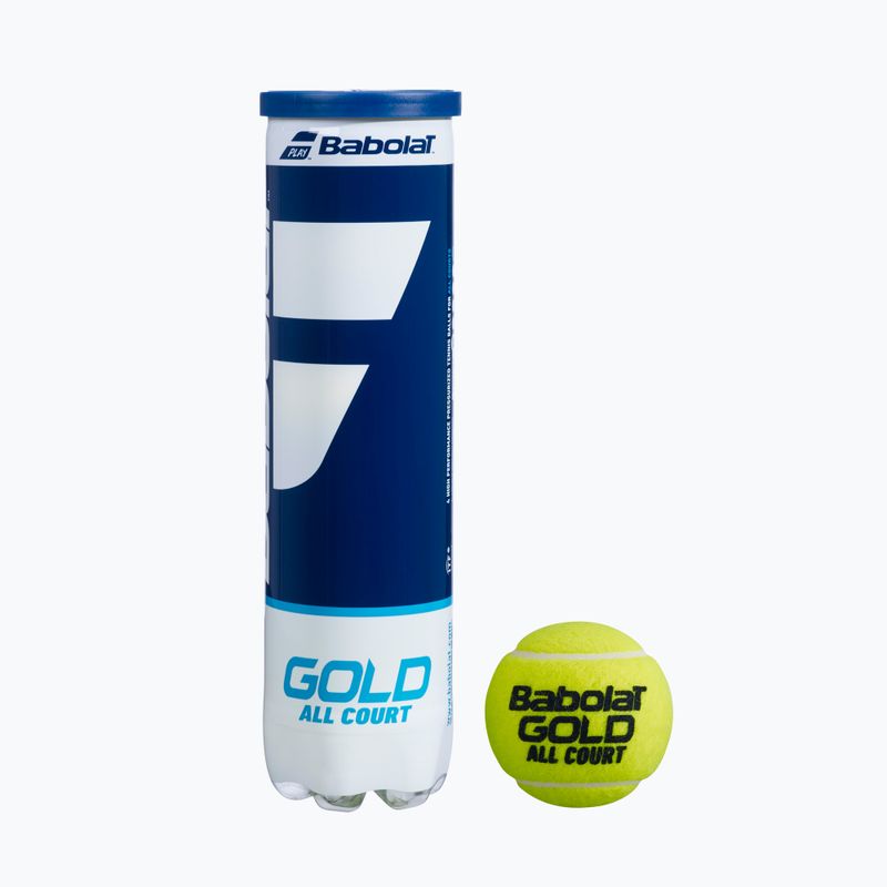 Tenisové loptičky Babolat GOLD ALL COURT 18x4 zelené 502085 2