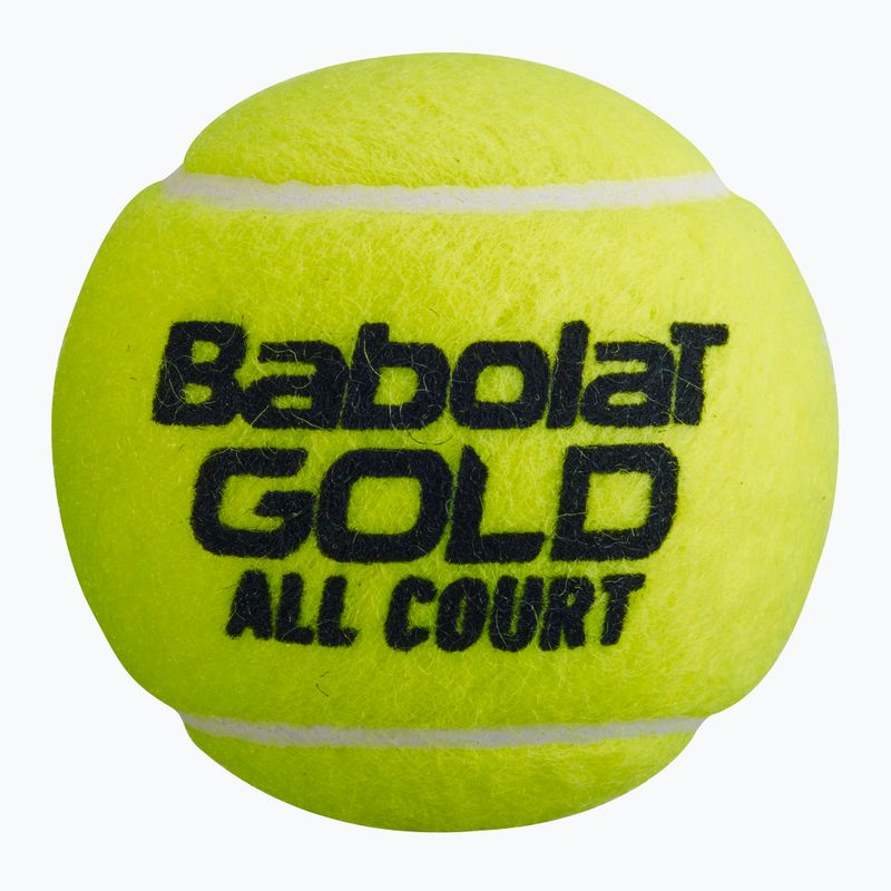 Tenisové loptičky Babolat GOLD ALL COURT 18x4 zelené 502085 4