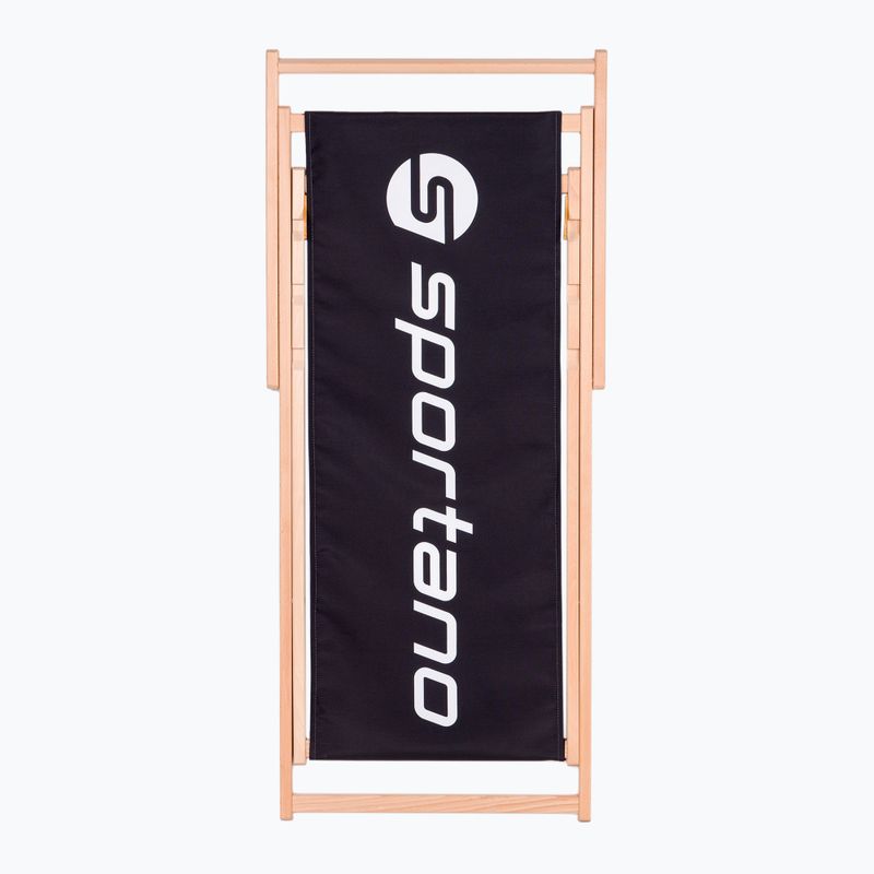 Nastaviteľné záhradné lehátko Sportano LSR01310 čierne SSB001 2