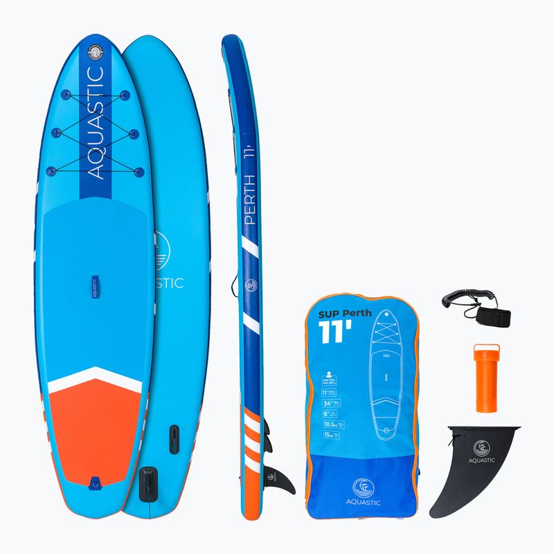 AQUASTIC Perth 11'0" SUP doska modrá AQS-SUP001