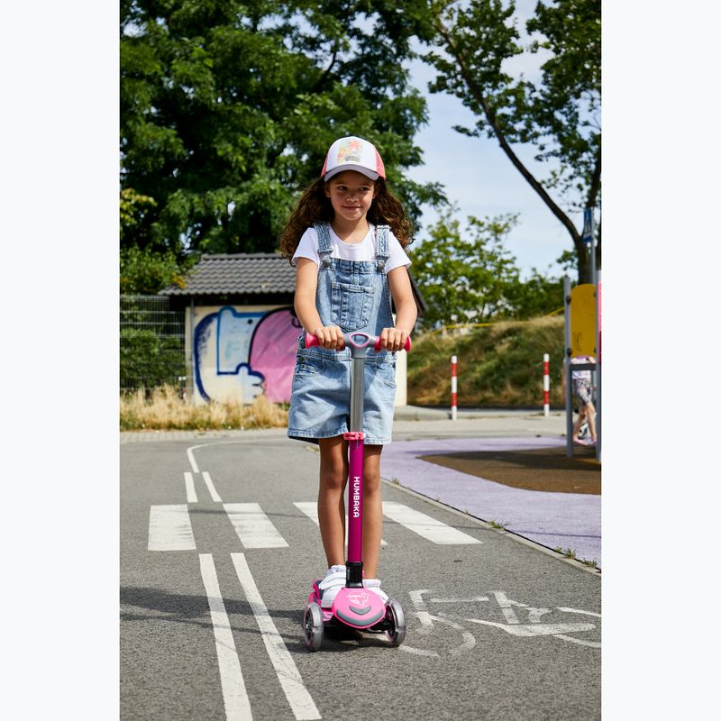 HUMBAKA Mini T ružová detská trojkolka HBK-S6T 16