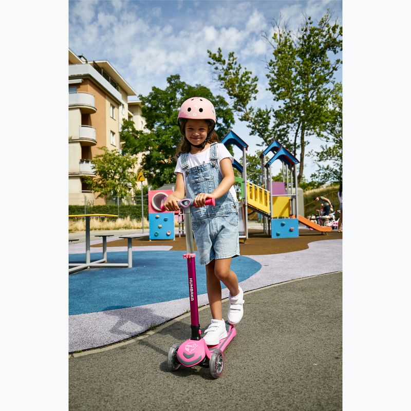 HUMBAKA Mini T ružová detská trojkolka HBK-S6T 17