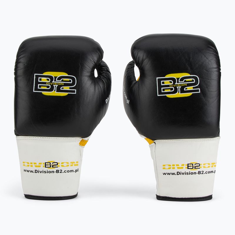 Boxerské rukavice DIVISION B-2 DIV-PFG1500 Pro 3-vrstvová pena čierna/biela 2
