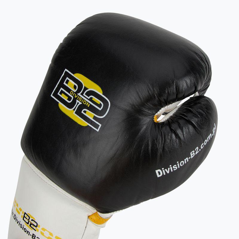 Boxerské rukavice DIVISION B-2 DIV-PFG1500 Pro 3-vrstvová pena čierna/biela 5