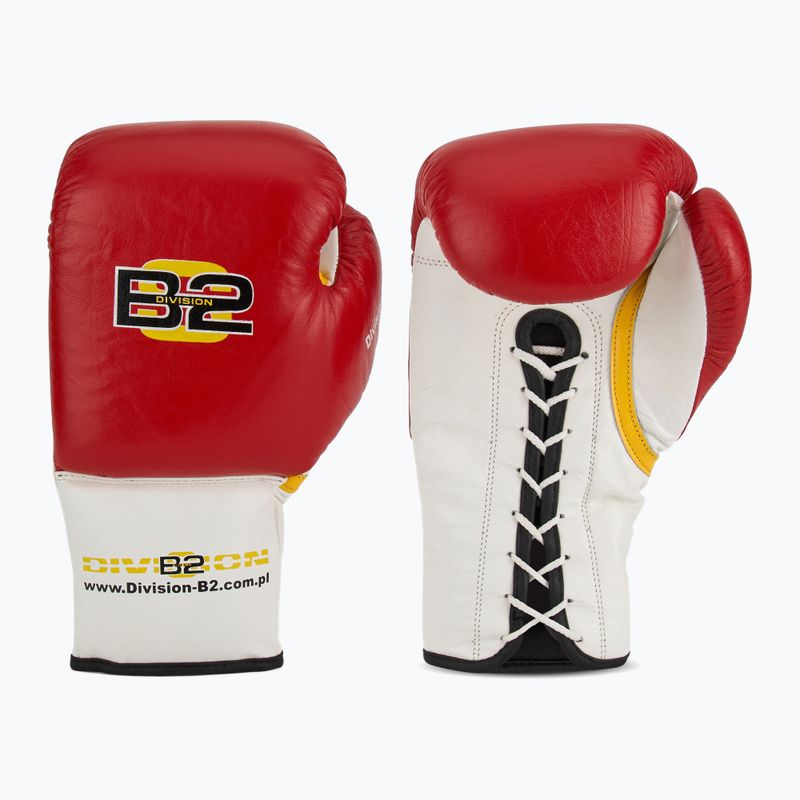 Boxerské rukavice DIVISION B-2 DIV-PFG1500 Pro 3-vrstvová pena červená/biela