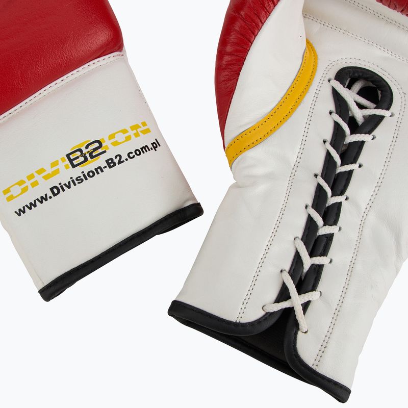 Boxerské rukavice DIVISION B-2 DIV-PFG1500 Pro 3-vrstvová pena červená/biela 6