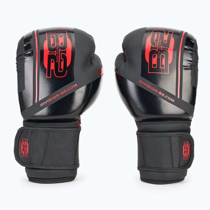 Boxerské rukavice DIVISION B-2 Pro Carbon black/red 2