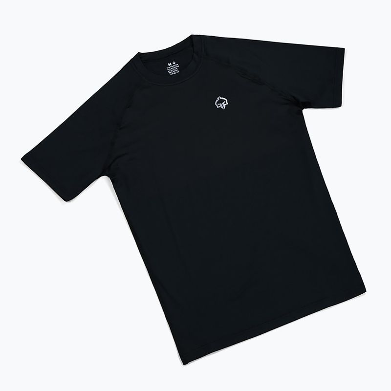Rashguard Ground Game Essential Platinum black 4