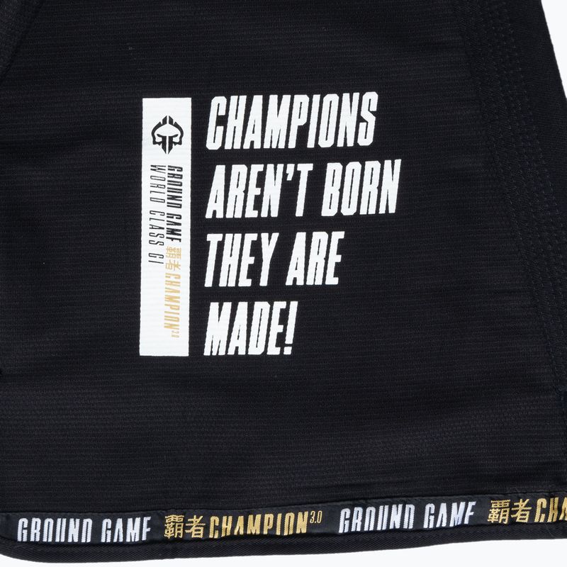 Kimono GI pre brazílske juu-jitsu Ground Game Champion 3.0 black 6