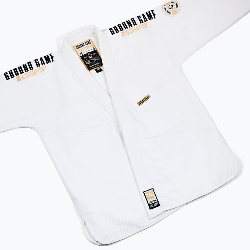Kimono GI pre brazílske juu-jitsu Ground Game Champion 3.0 white 16