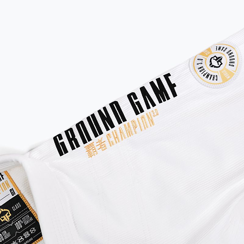 Kimono GI pre brazílske juu-jitsu Ground Game Champion 3.0 white 17