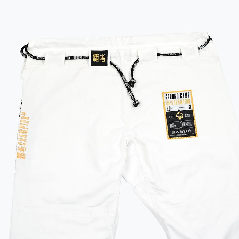 Kimono GI pre brazílske juu-jitsu Ground Game Champion 3.0 white 20