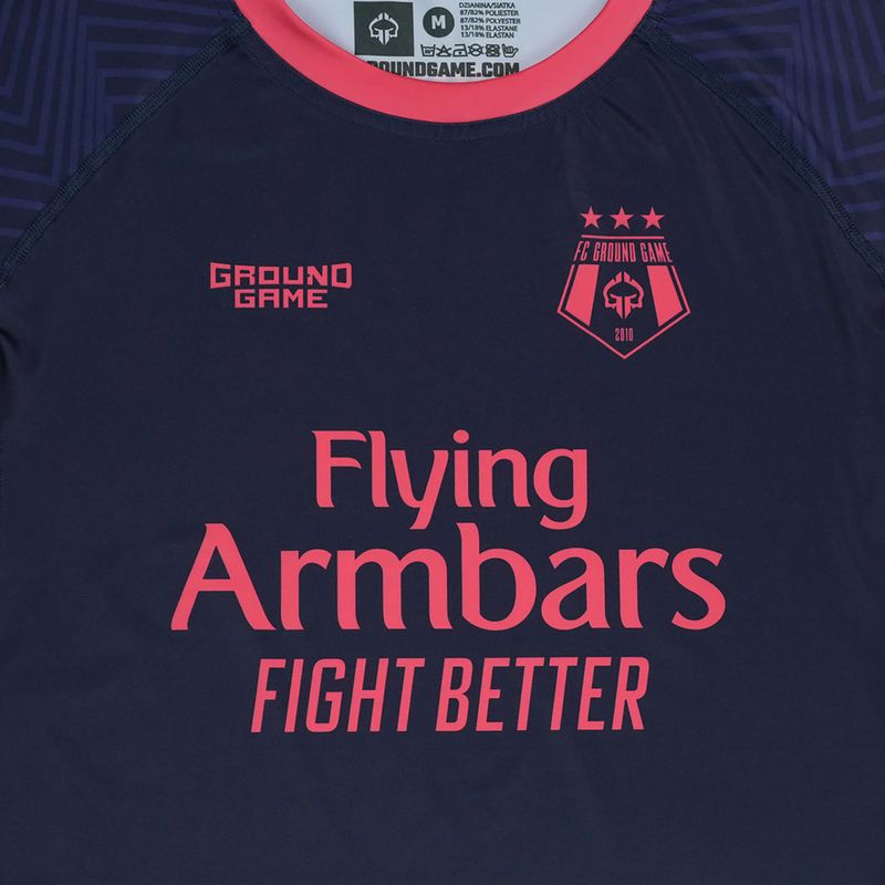 Rashguard Ground Game FC Armbar navy blue 4