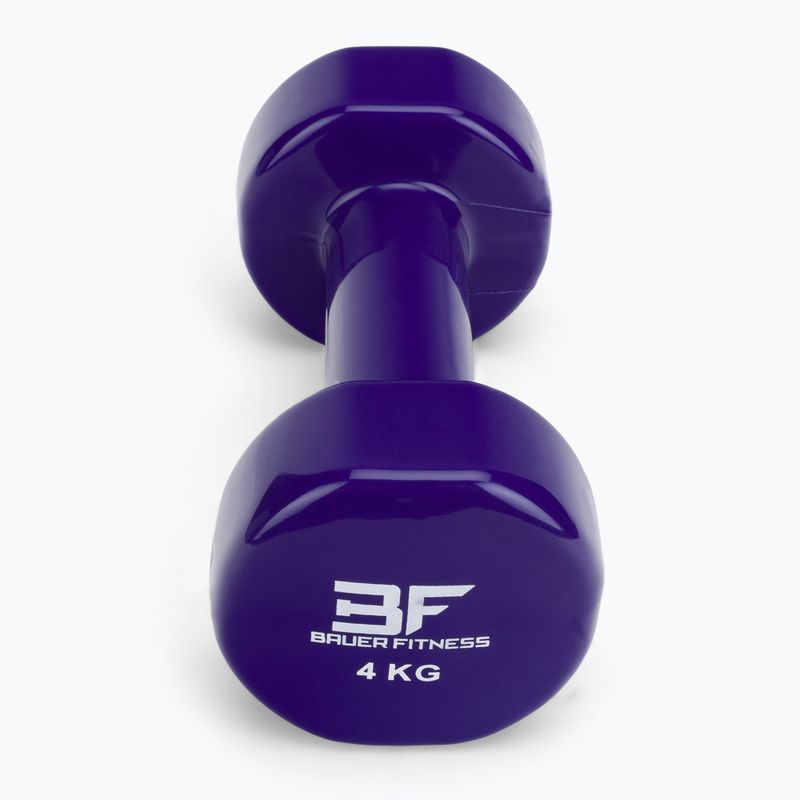 Bauer Fitness 4kg vinylová činka červená AC-1405 3