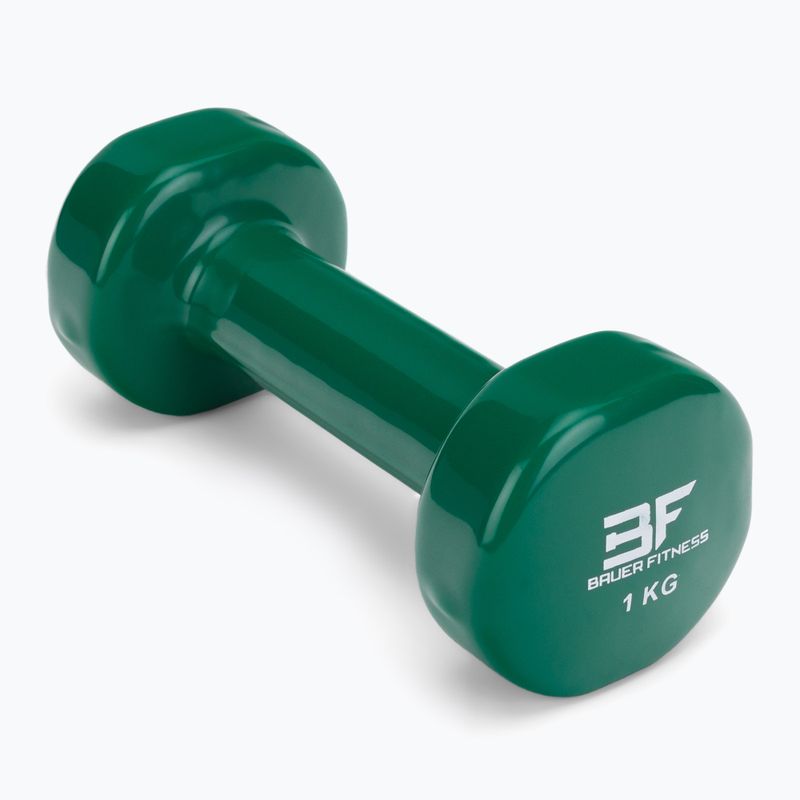 Vinylová činka Bauer Fitness 1 kg žltá AC-1402