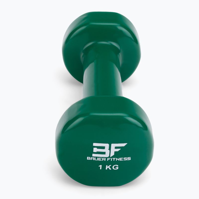 Vinylová činka Bauer Fitness 1 kg žltá AC-1402 3