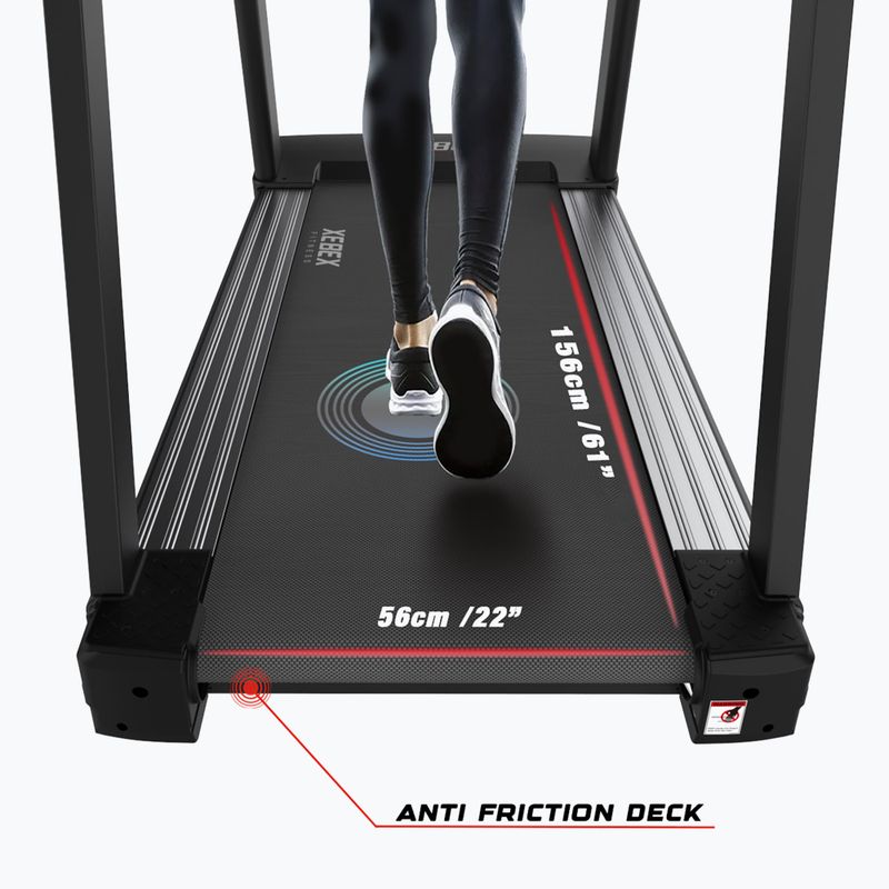 Elektrický bežecký pás XEBEX SledTrac 6000 black 11