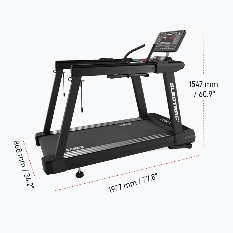 Elektrický bežecký pás XEBEX SledTrac 6000 black 12