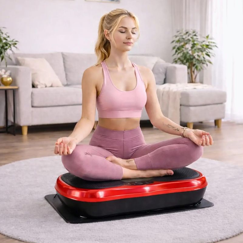 Vibračná platforma Extralink Moonwalk Spin Move black/red 11