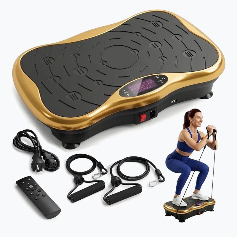 Vibračná platforma Extralink Moonwalk Spin Move black/gold 7