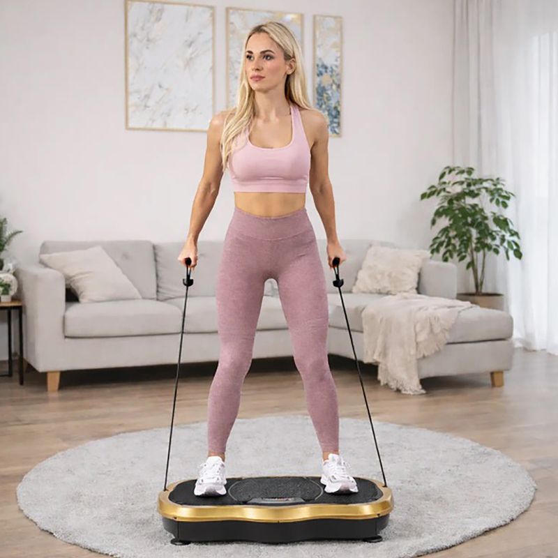 Vibračná platforma Extralink Moonwalk Spin Move black/gold 10