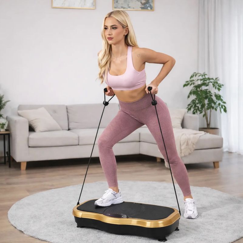 Vibračná platforma Extralink Moonwalk Spin Move black/gold 14