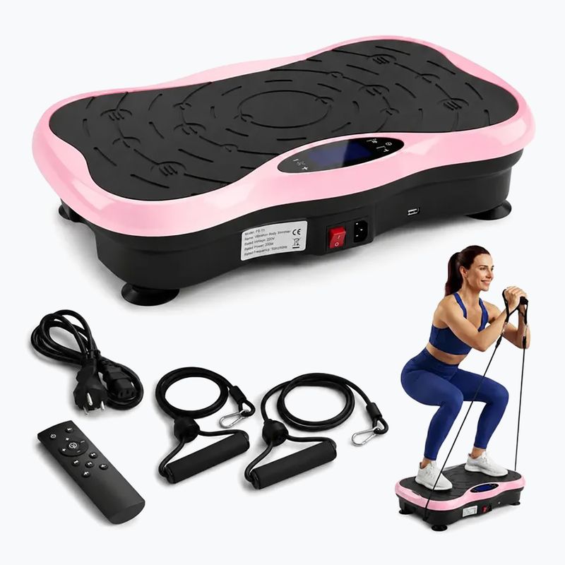 Vibračná platforma Extralink Moonwalk Spin Move black/pink 7