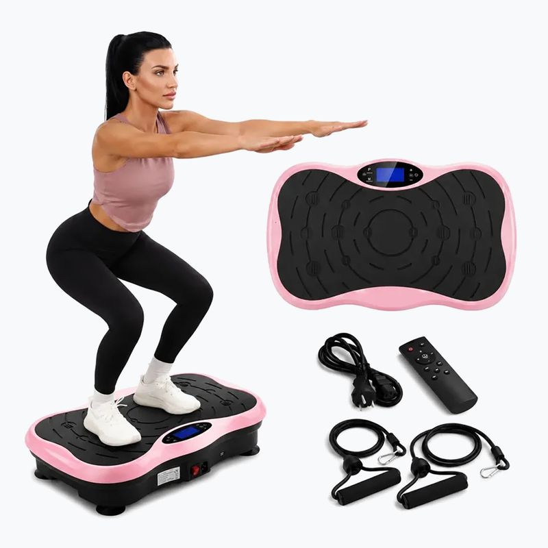 Vibračná platforma Extralink Moonwalk Spin Move black/pink 8
