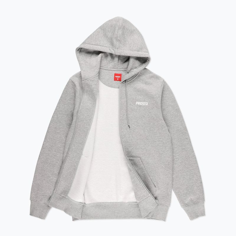 Pánska mikina PROSTO Rendot Zip Hoodie šedá 3