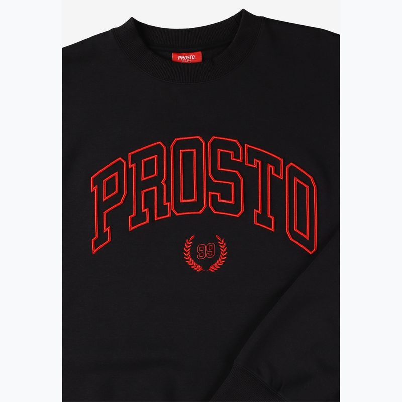 Pánska mikina PROSTO Crewneck Varsity čierna 6