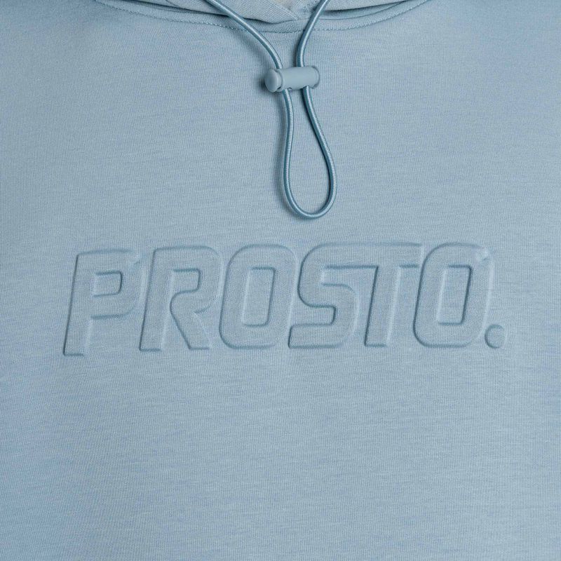 Pánska mikina s kapucňou PROSTO Interlock Logy blue 3