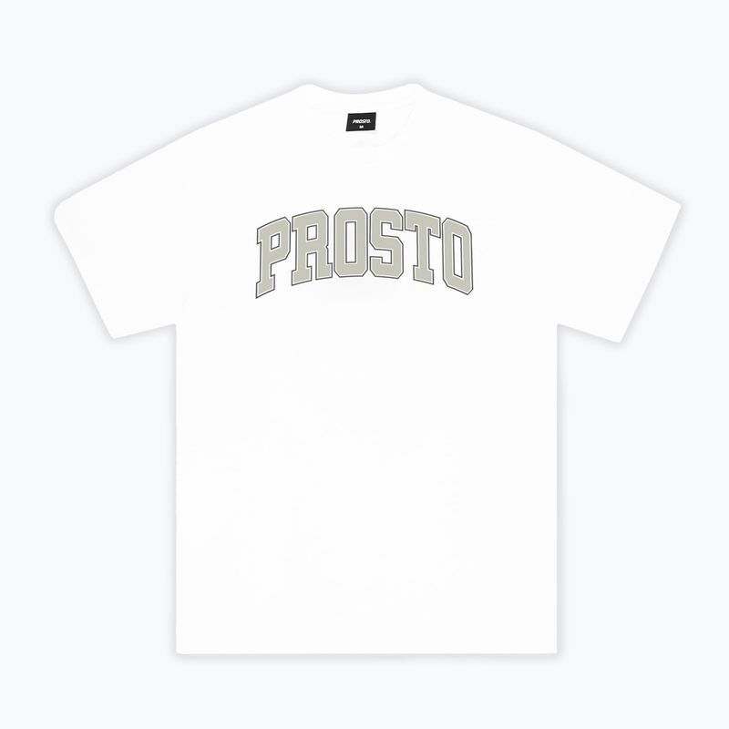 Pánske tričko PROSTO College T-shirt white